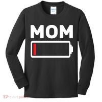 Mom Low Battery Kids Long Sleeve Shirt thumb 0