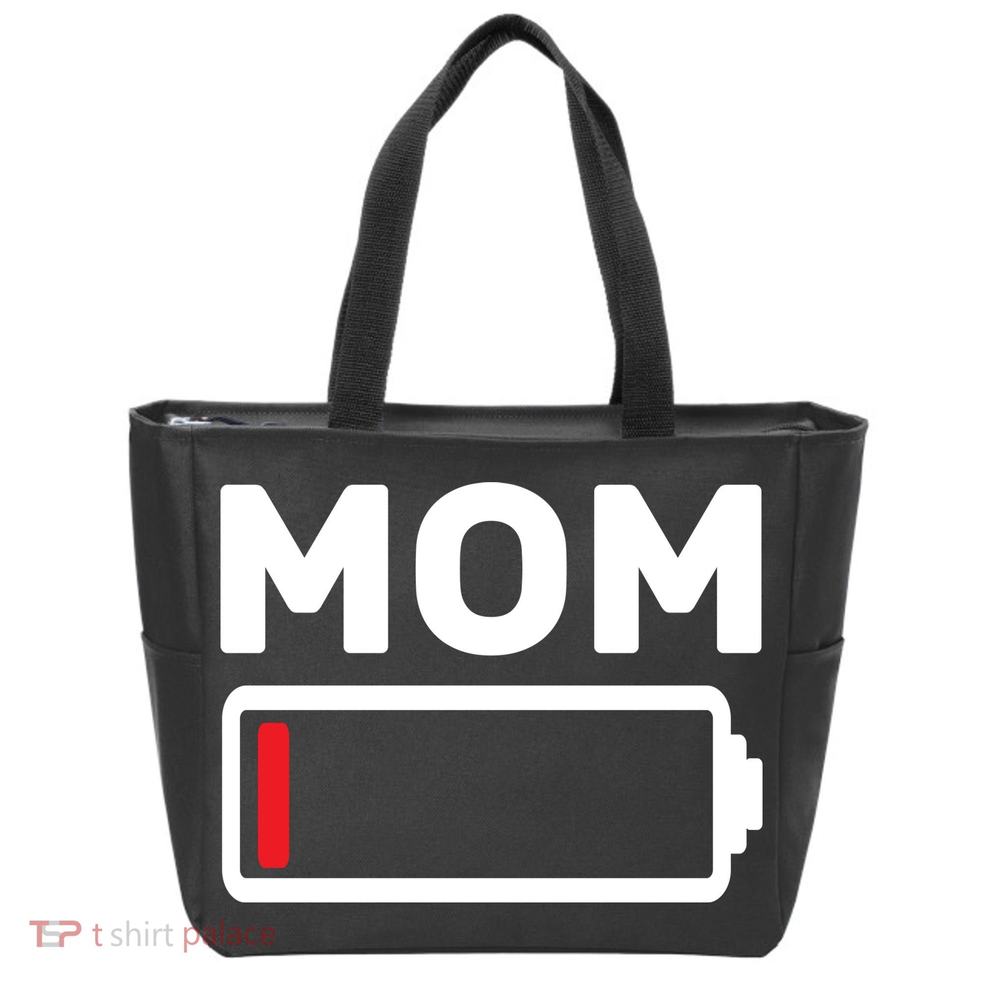 Mom Low Battery Tote Bag