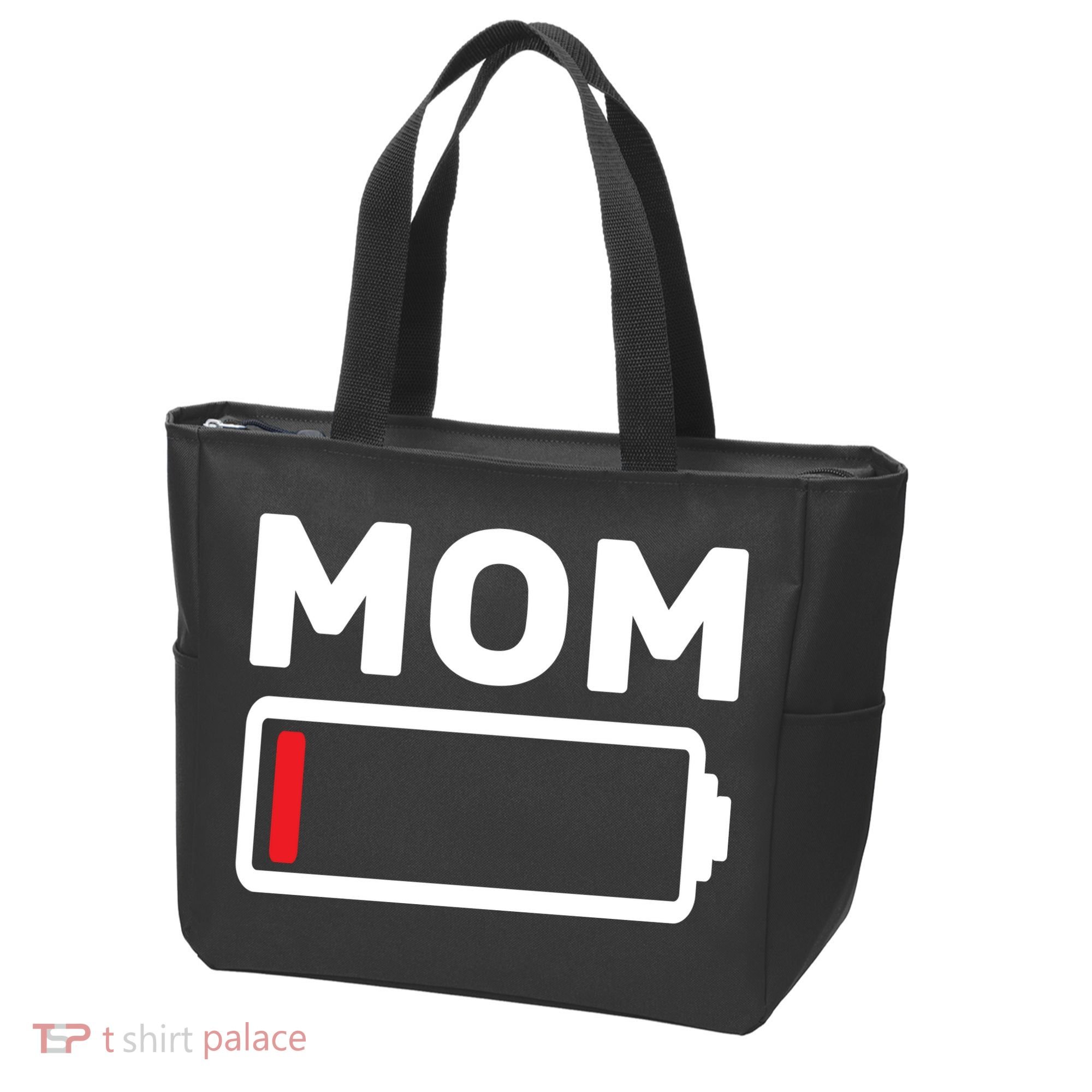 Mom Low Battery Tote Bag