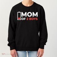 Mom Of 2 Boys Low Battery Women's Sweatshirt thumb 0