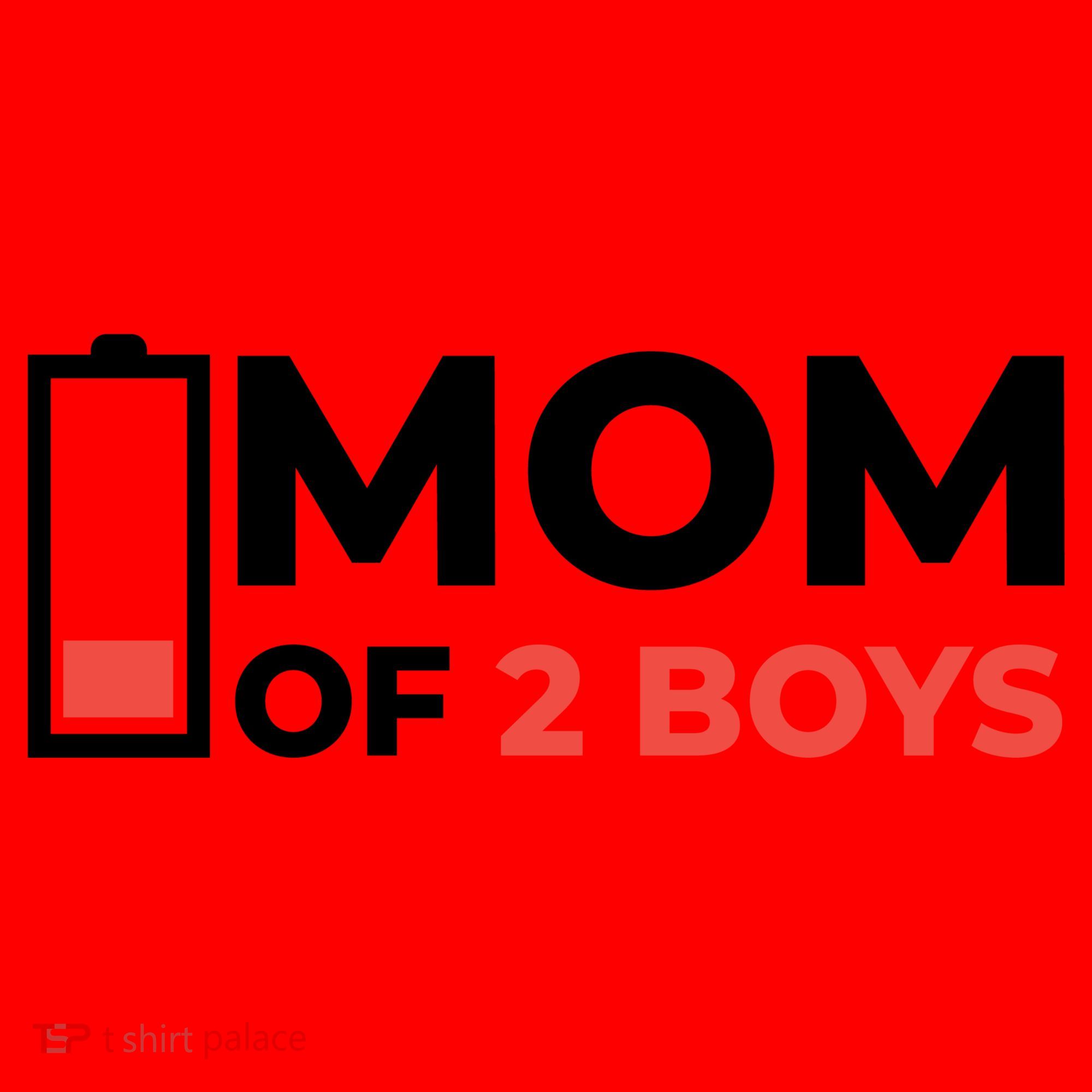 Mom Of 2 Boys Low Battery Santa Hat