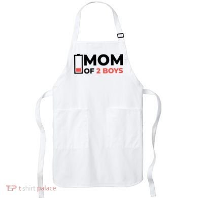 Mom Of 2 Boys Low Battery Apron