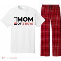 Mom Of 2 Boys Low Battery Pajama Set thumb 0