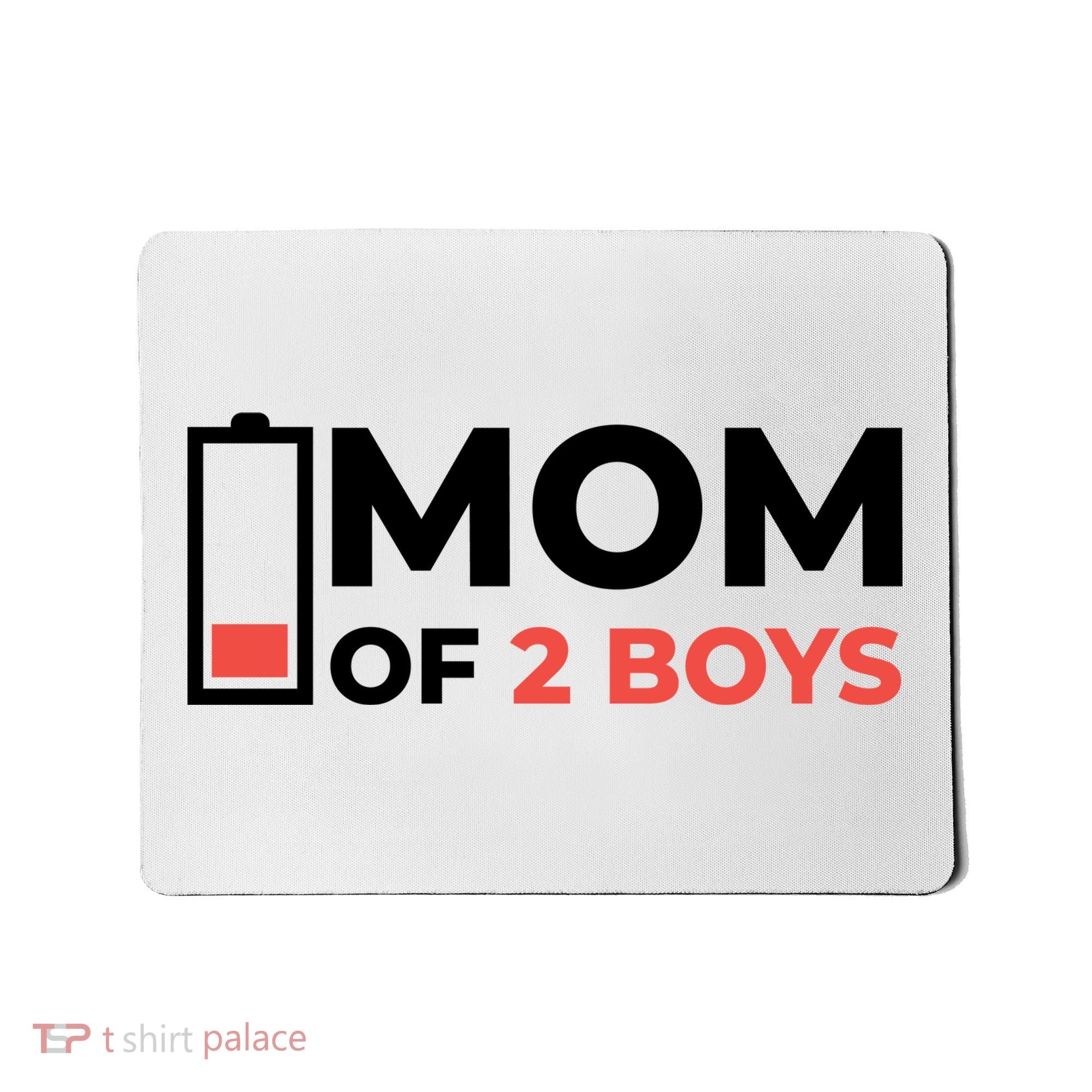 Mom Of 2 Boys Low Battery Mousepad