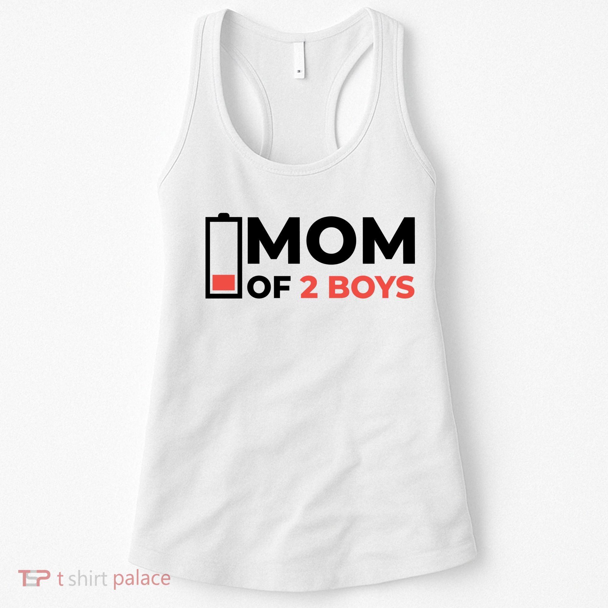 Mom Of 2 Boys Low Battery Women's Tank Top
