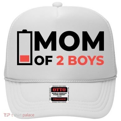 Mom Of 2 Boys Low Battery Hat