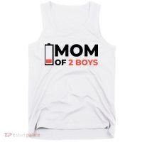 Mom Of 2 Boys Low Battery Tank Top thumb 0