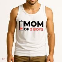 Mom Of 2 Boys Low Battery Tank Top thumb 3