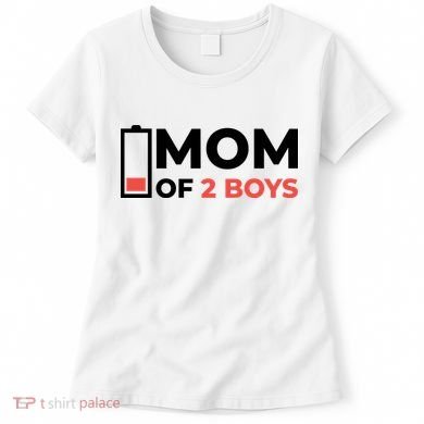 Mom Of 2 Boys Low Battery Women's T-Shirt