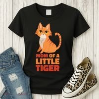 Mom Of A Little Tiger Women's T-Shirt thumb 3