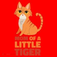 Mom Of A Little Tiger Santa Hat thumb 1