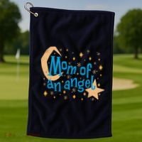 Mom Of An Angel Golf Towel thumb 1