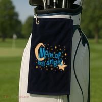 Mom Of An Angel Golf Towel thumb 2