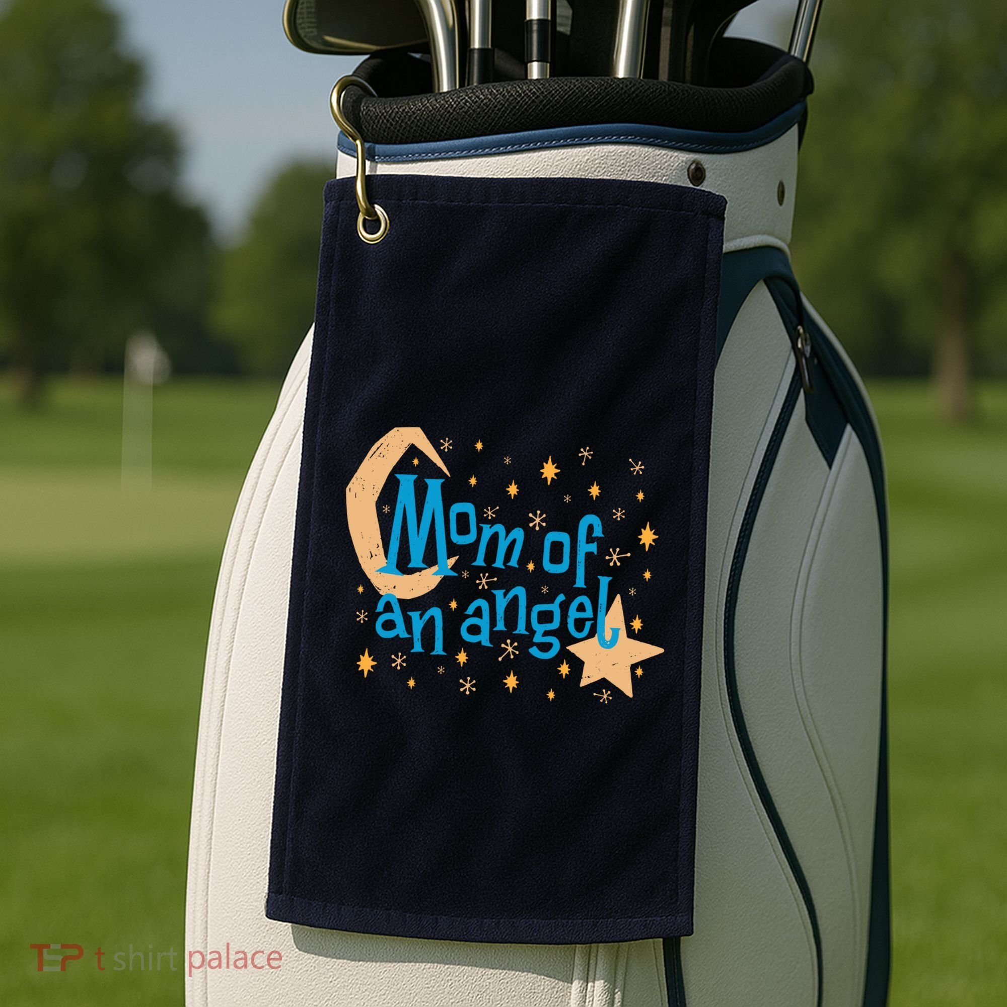 Mom Of An Angel Golf Towel