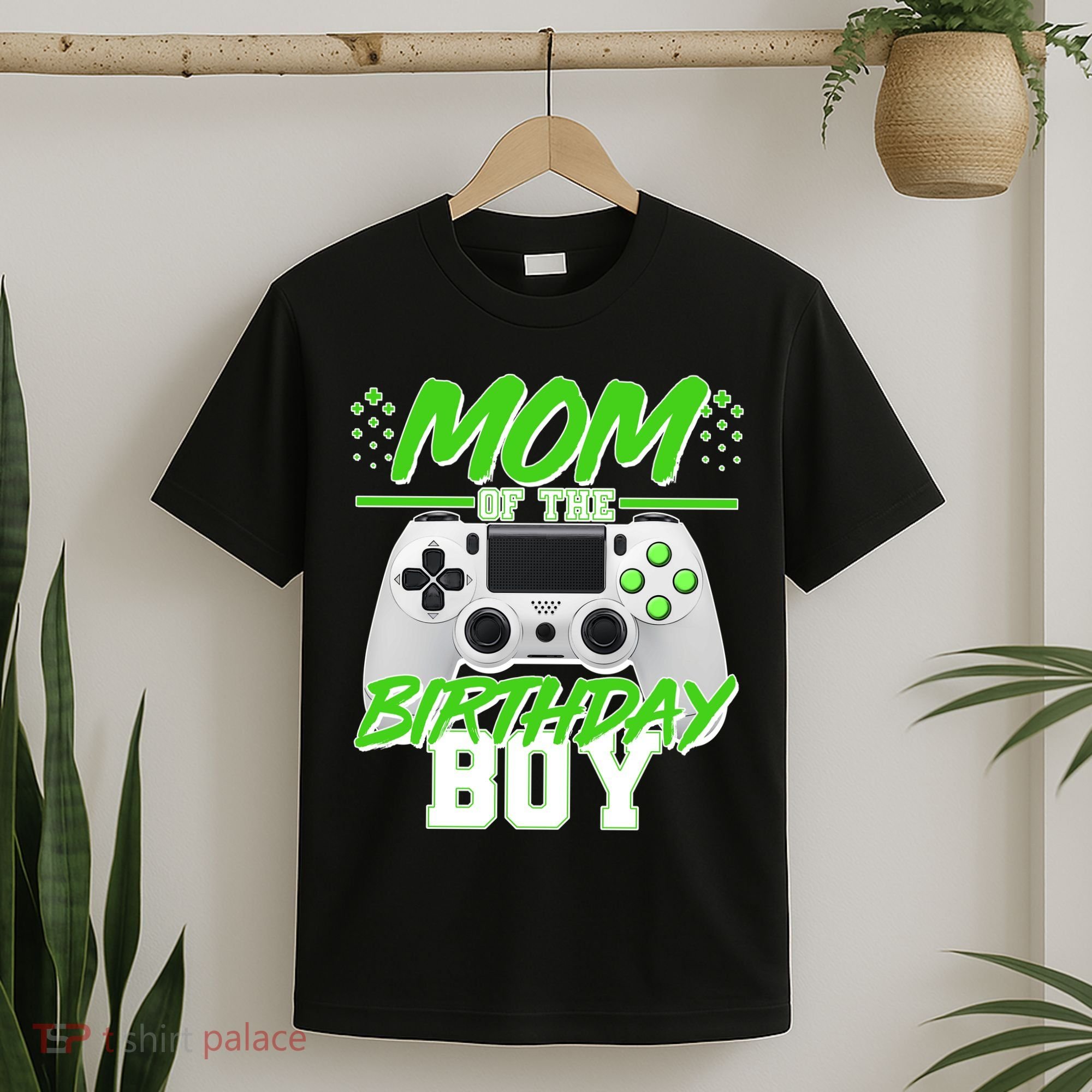 Mom Of Birthday Boy Video Gamer T-Shirt