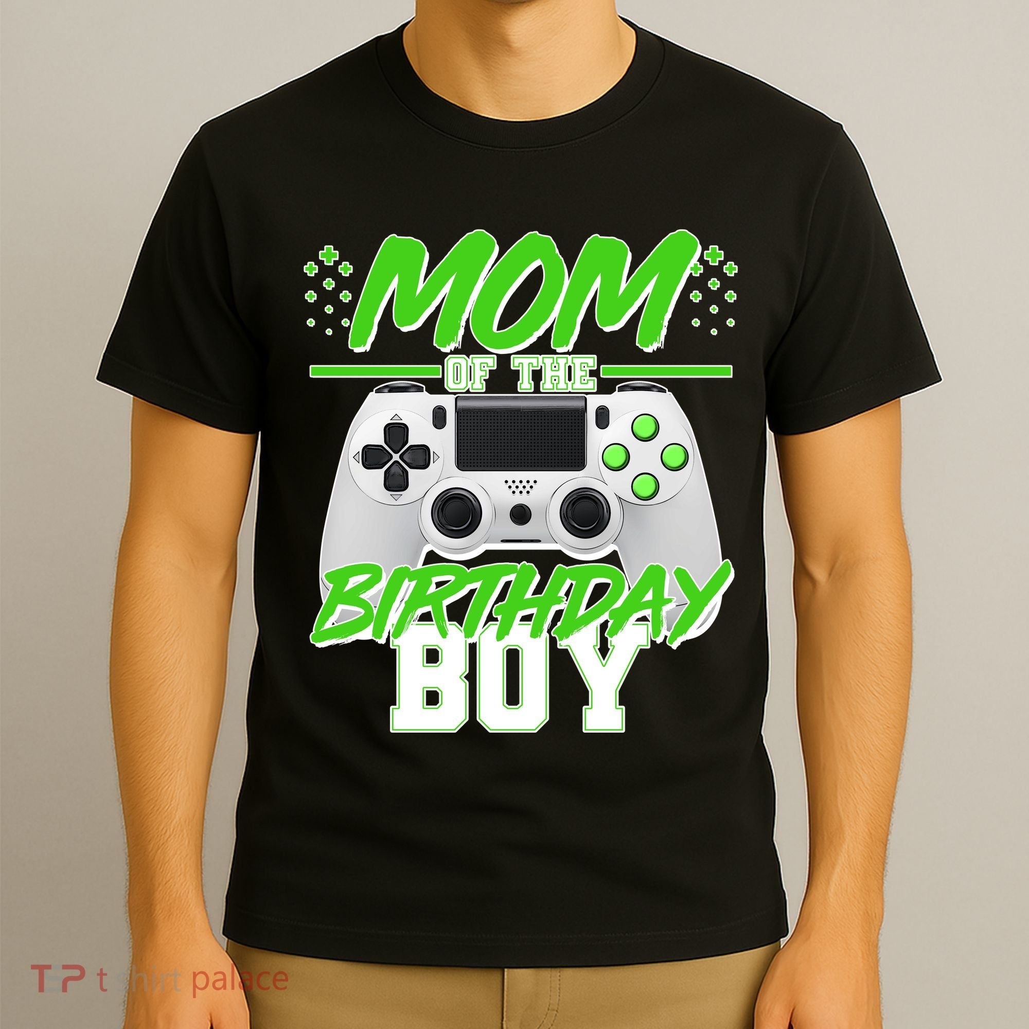 Mom Of Birthday Boy Video Gamer T-Shirt
