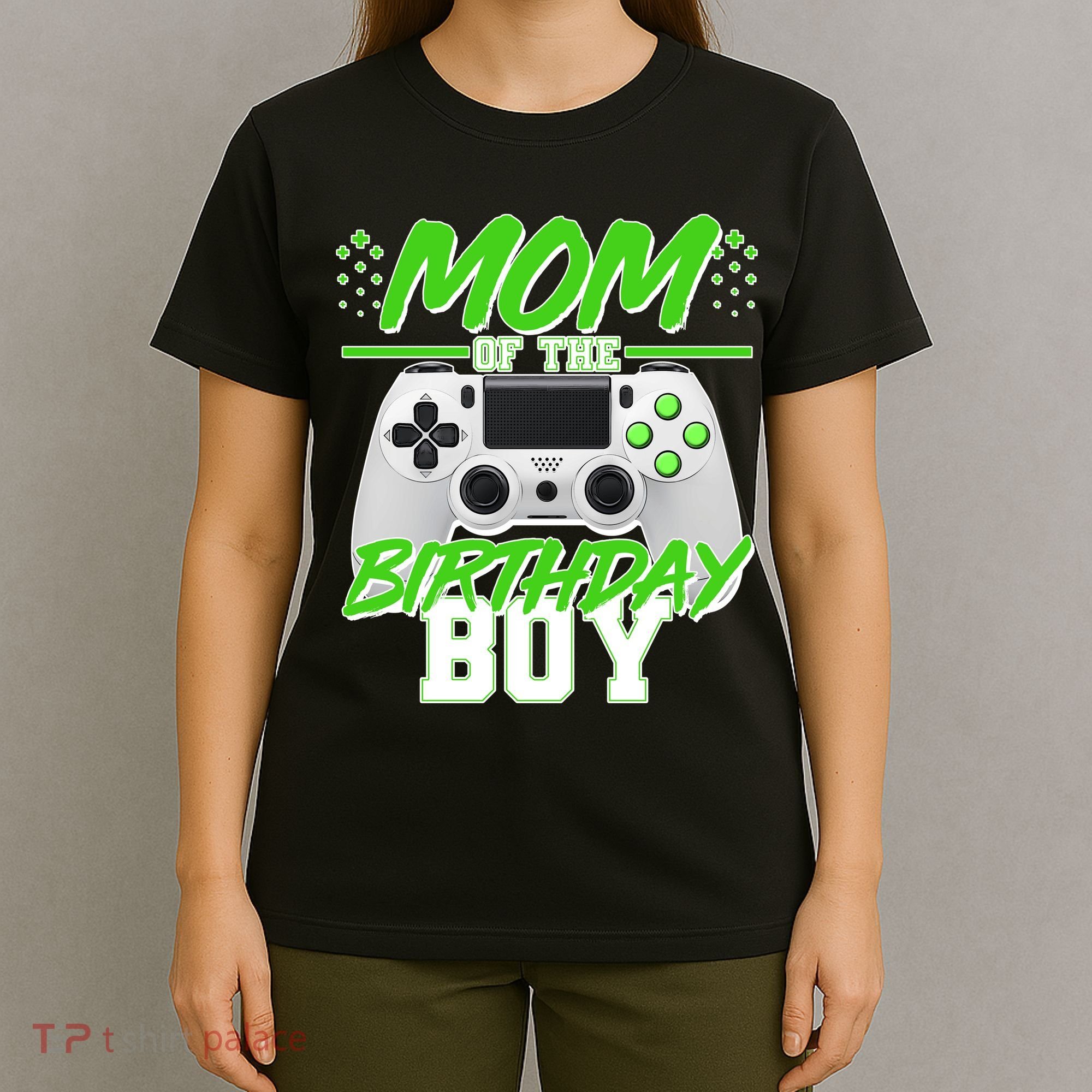 Mom Of Birthday Boy Video Gamer T-Shirt