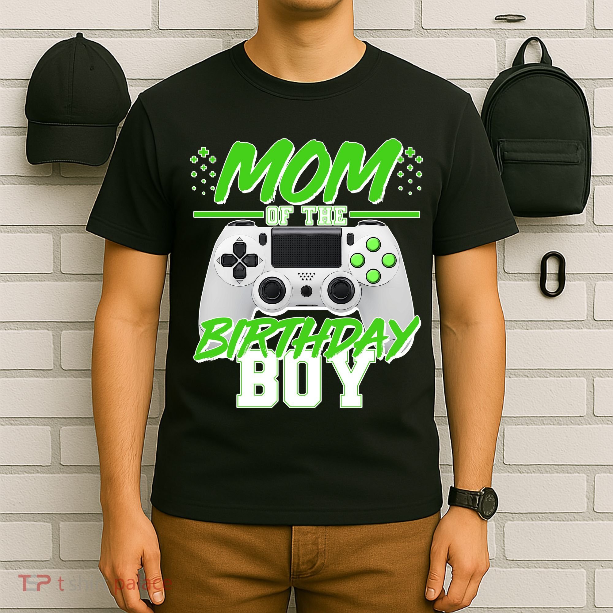 Mom Of Birthday Boy Video Gamer T-Shirt