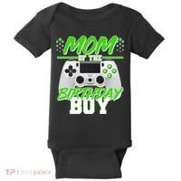 Mom Of Birthday Boy Video Gamer Baby Bodysuit thumb 0