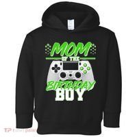 Mom Of Birthday Boy Video Gamer Toddler Hoodie thumb 0