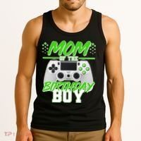Mom Of Birthday Boy Video Gamer Tank Top thumb 3