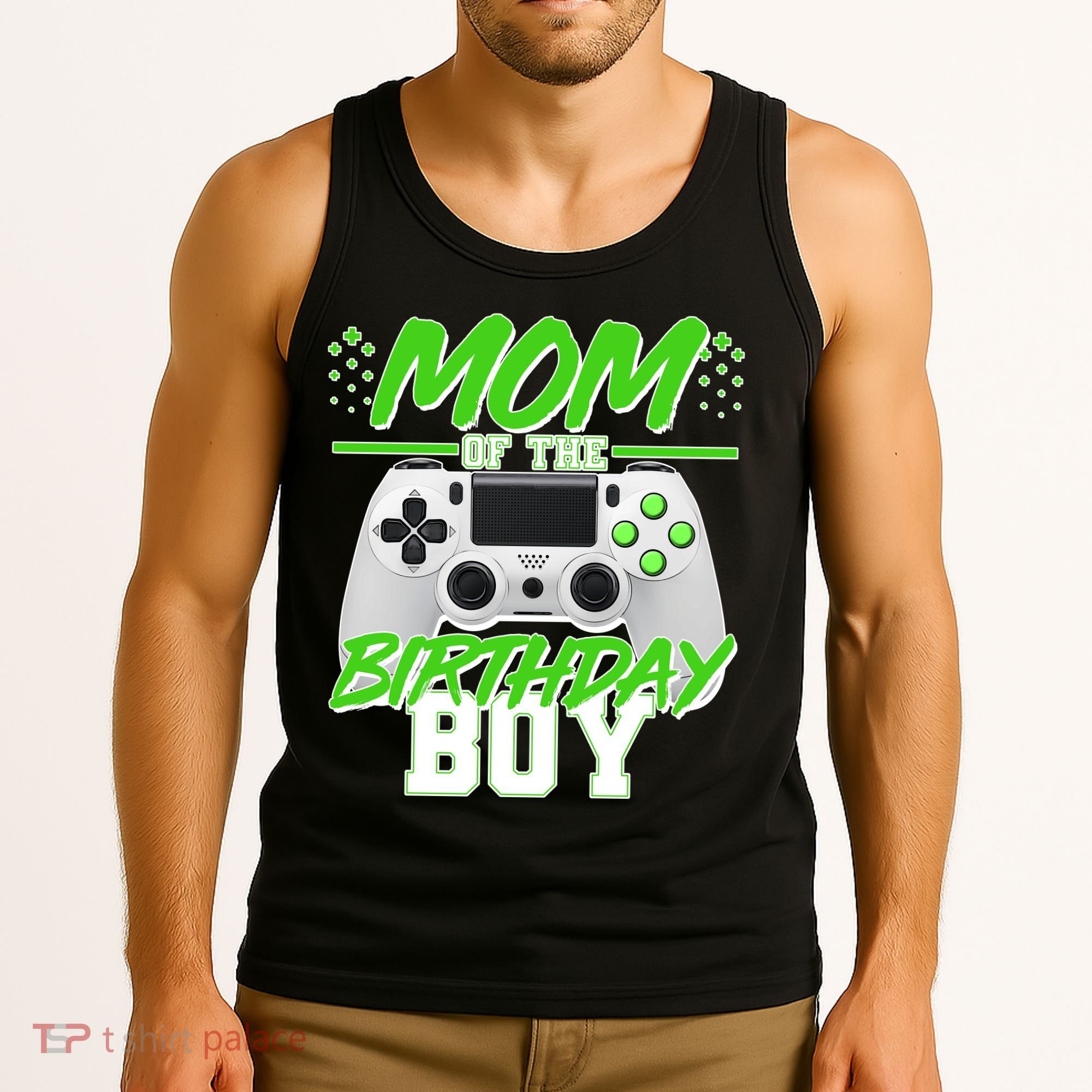 Mom Of Birthday Boy Video Gamer Tank Top