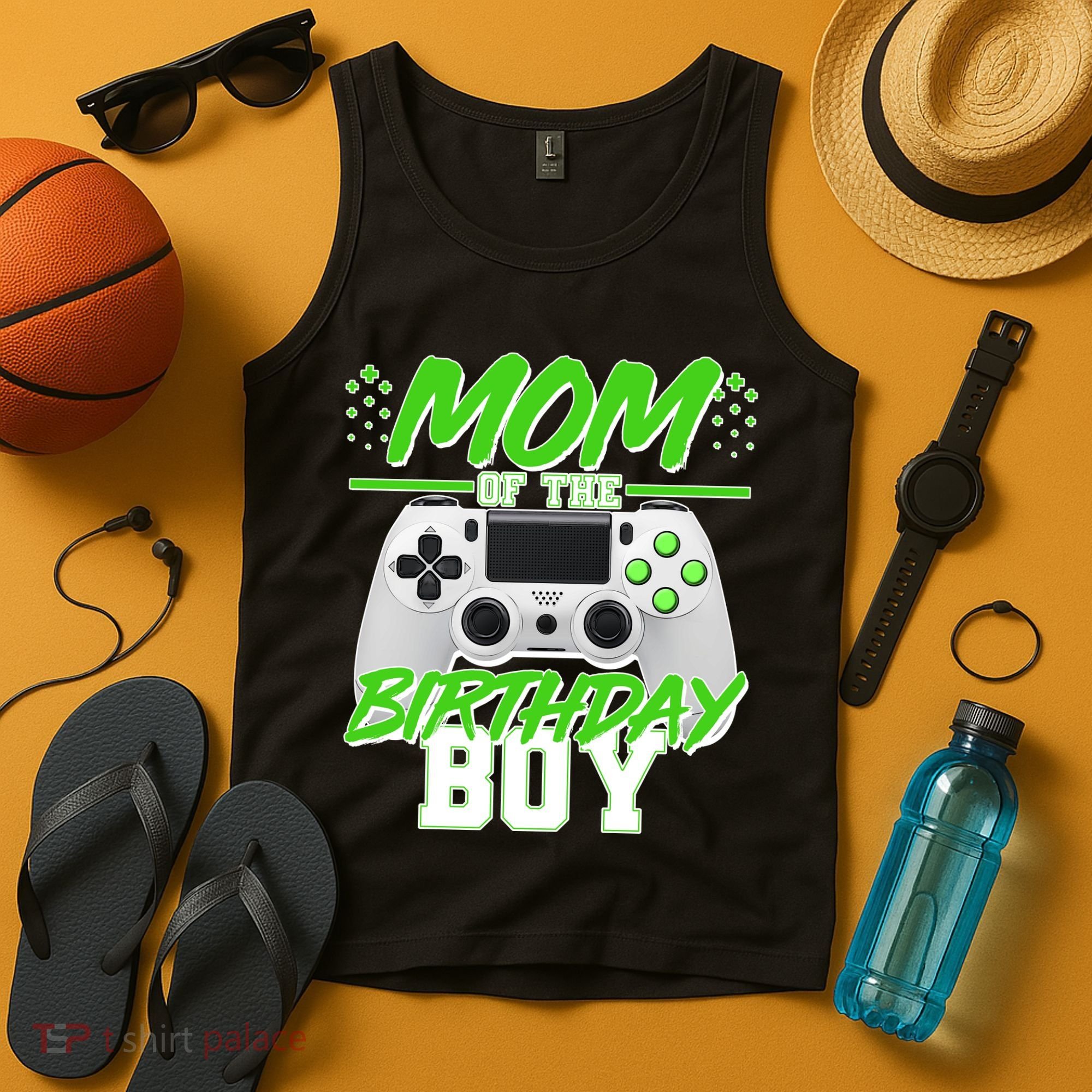 Mom Of Birthday Boy Video Gamer Tank Top
