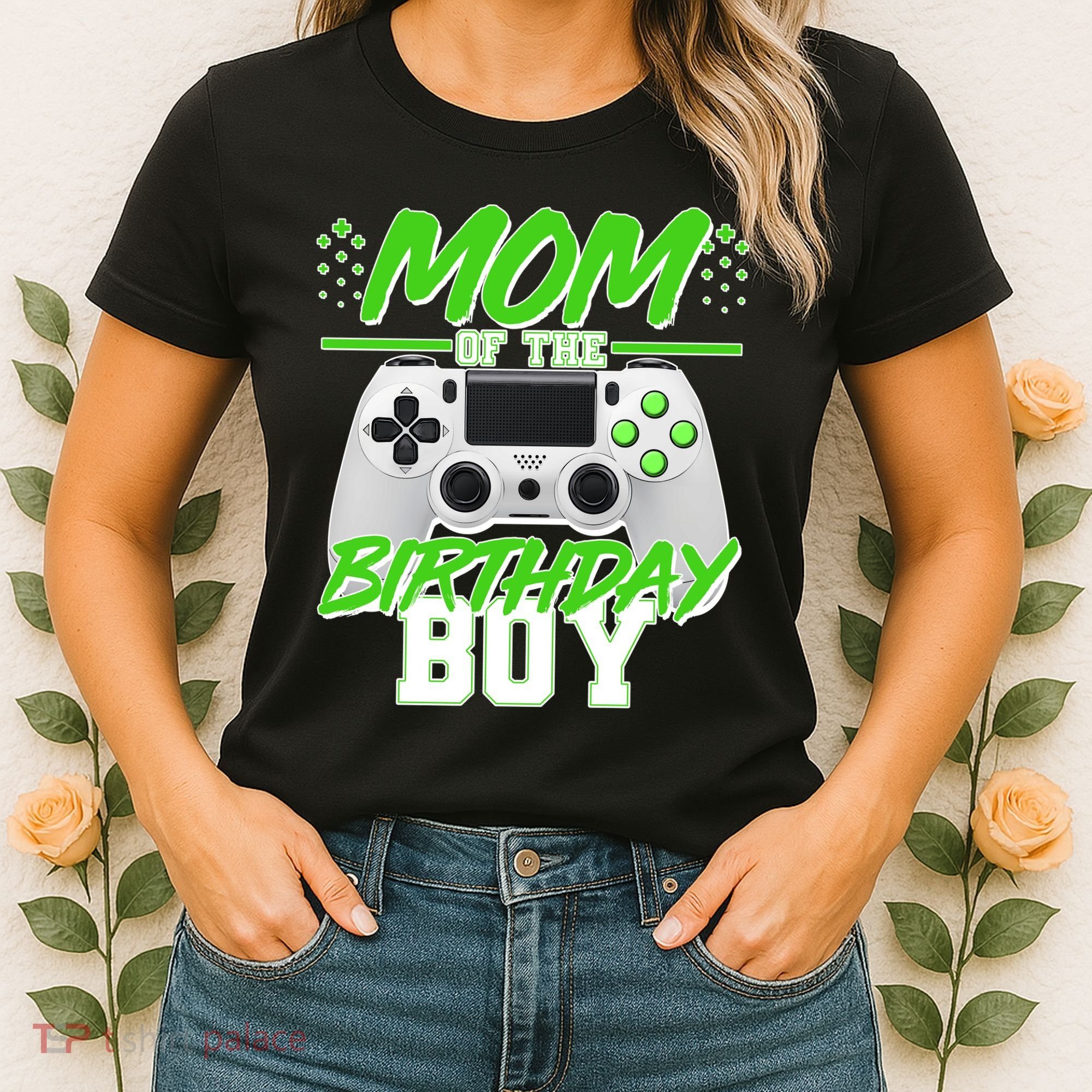 Mom Of Birthday Boy Video Gamer Women's T-Shirt