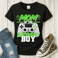 Mom Of Birthday Boy Video Gamer Women's T-Shirt thumb 3
