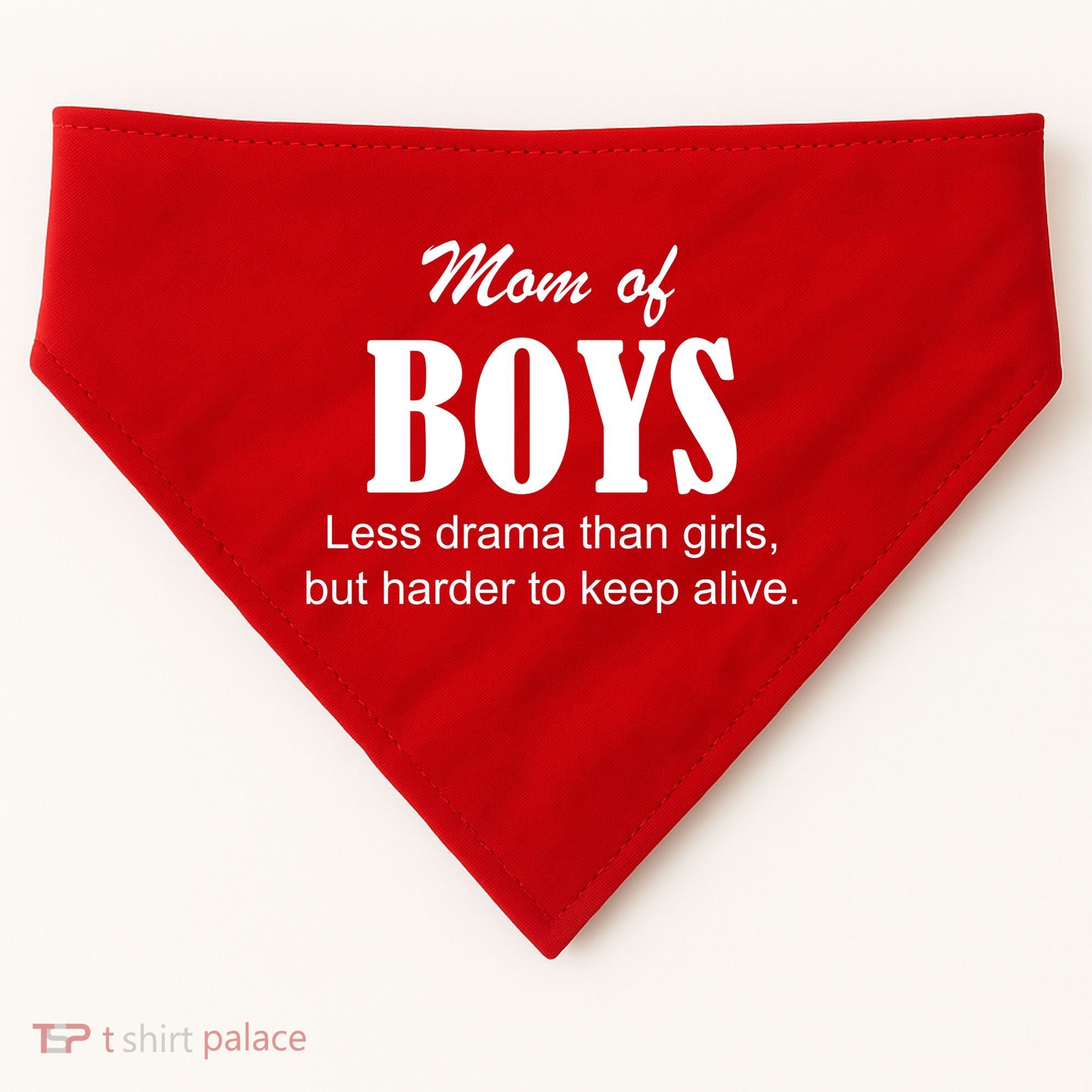Mom Of Boys USA-Made Doggie Bandana