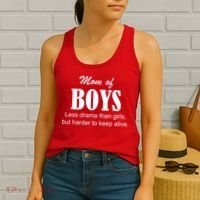 Mom Of Boys Women's Tank Top thumb 2