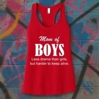 Mom Of Boys Women's Tank Top thumb 3