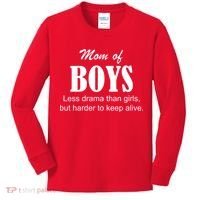 Mom Of Boys Kids Long Sleeve Shirt thumb 0