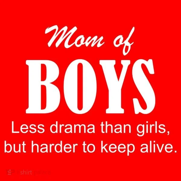 Mom Of Boys Kids Long Sleeve Shirt