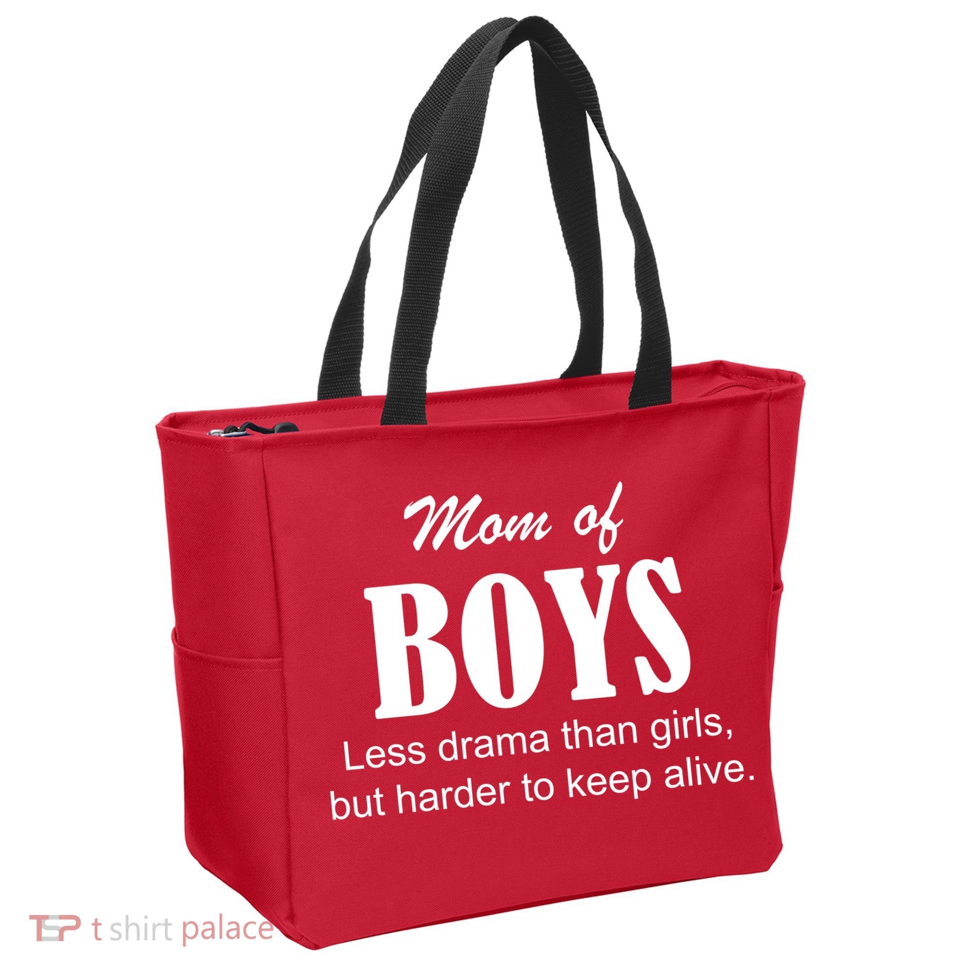 Mom Of Boys Tote Bag