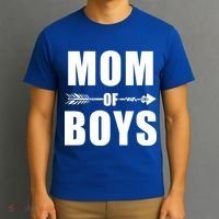 Mom of Boys Cute Mother's Day T-Shirt thumb 3