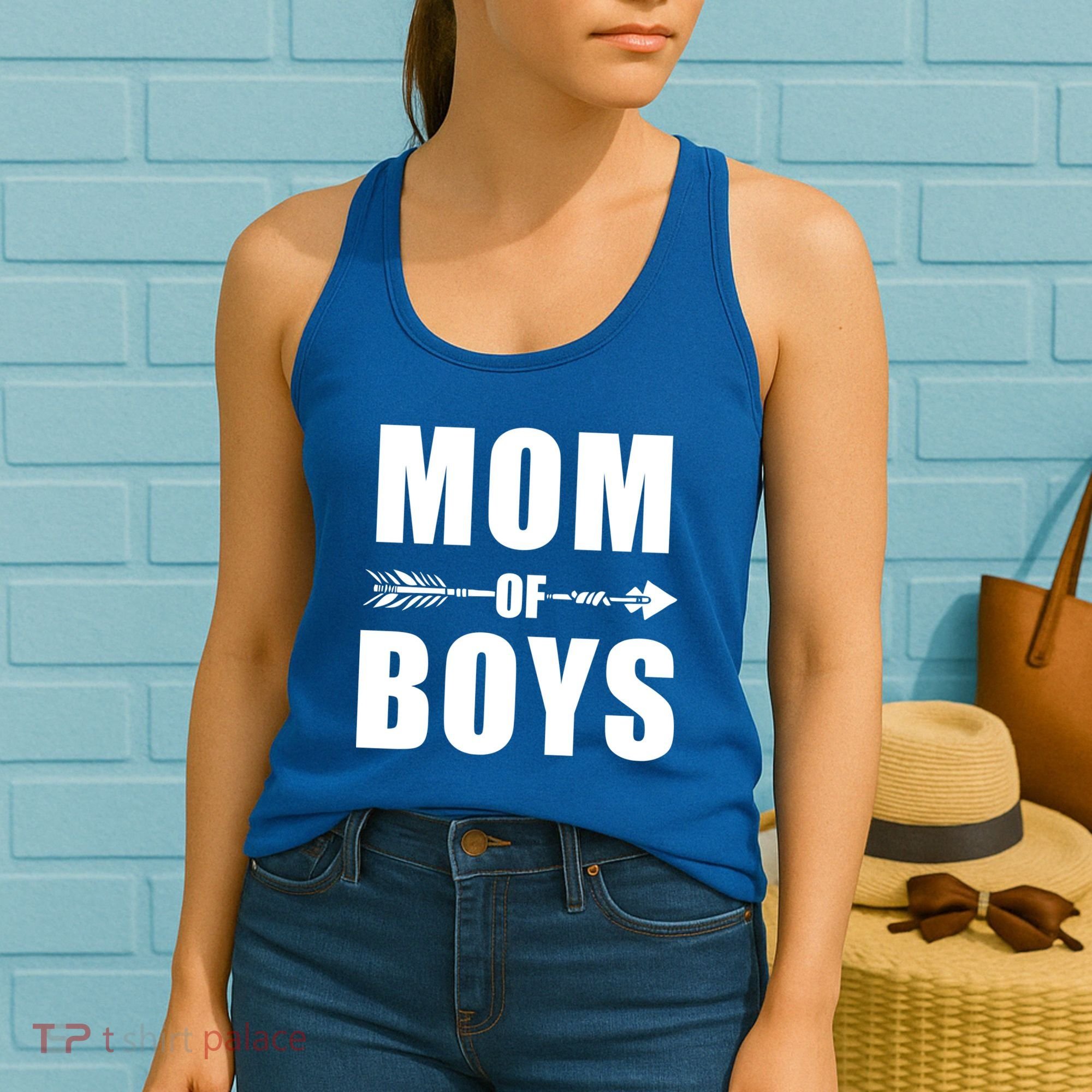 Mom of Boys Cute Mother's Day Women's Tank Top
