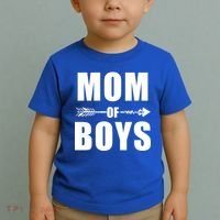 Mom of Boys Cute Mother's Day Toddler T-Shirt thumb 2