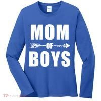 Mom of Boys Cute Mother's Day Women's Long Sleeve Shirt thumb 0