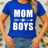Mom of Boys Cute Mother's Day Women's T-Shirt thumb 2