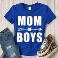 Mom of Boys Cute Mother's Day Women's T-Shirt thumb 3