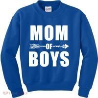 Mom of Boys Cute Mother's Day Kids Sweatshirt thumb 0