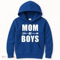 Mom of Boys Cute Mother's Day Kids Hoodie thumb 0