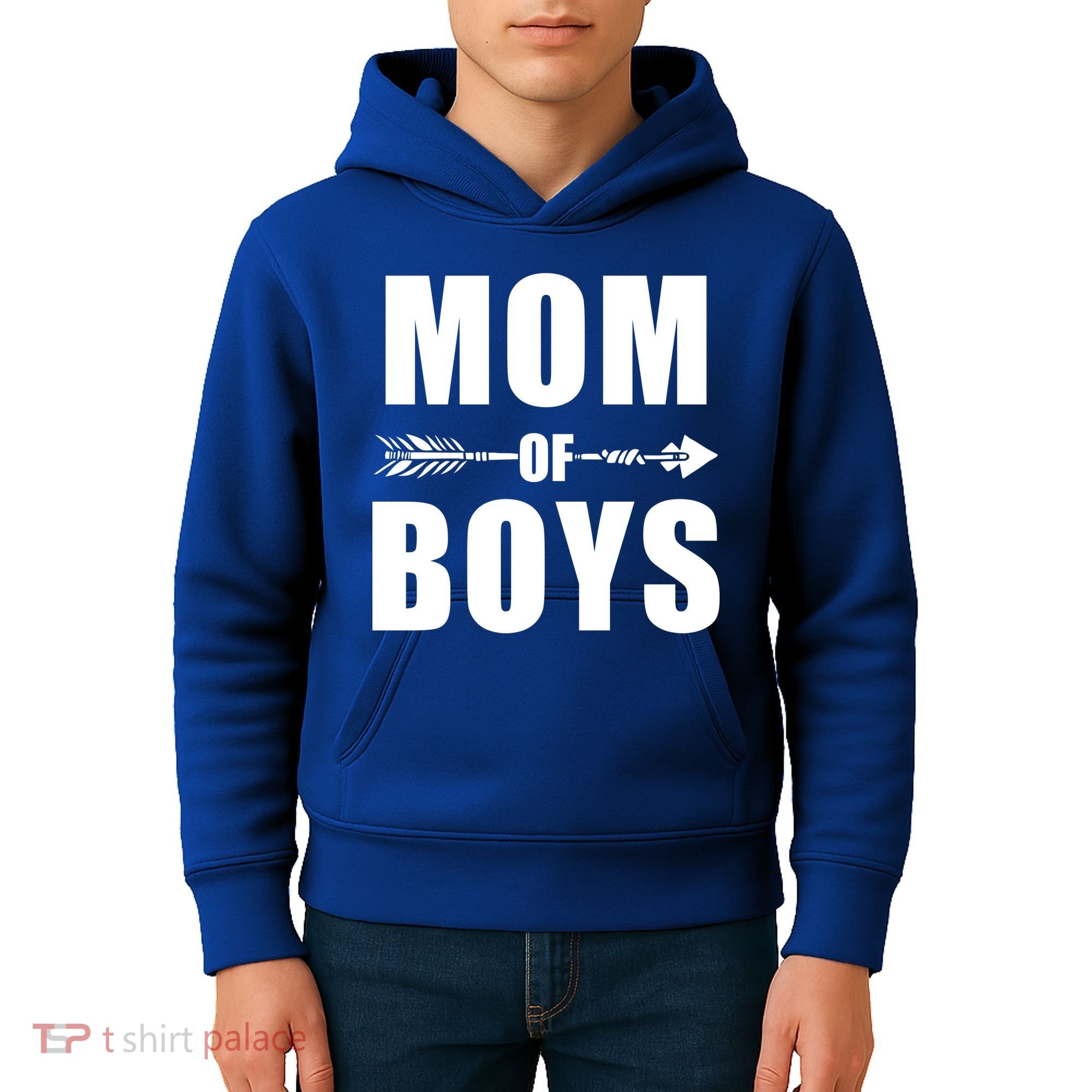 Mom of Boys Cute Mother's Day Kids Hoodie