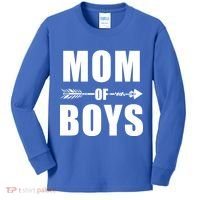 Mom of Boys Cute Mother's Day Kids Long Sleeve Shirt thumb 0