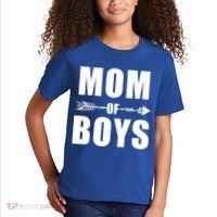 Mom of Boys Cute Mother's Day Kids T-Shirt thumb 2
