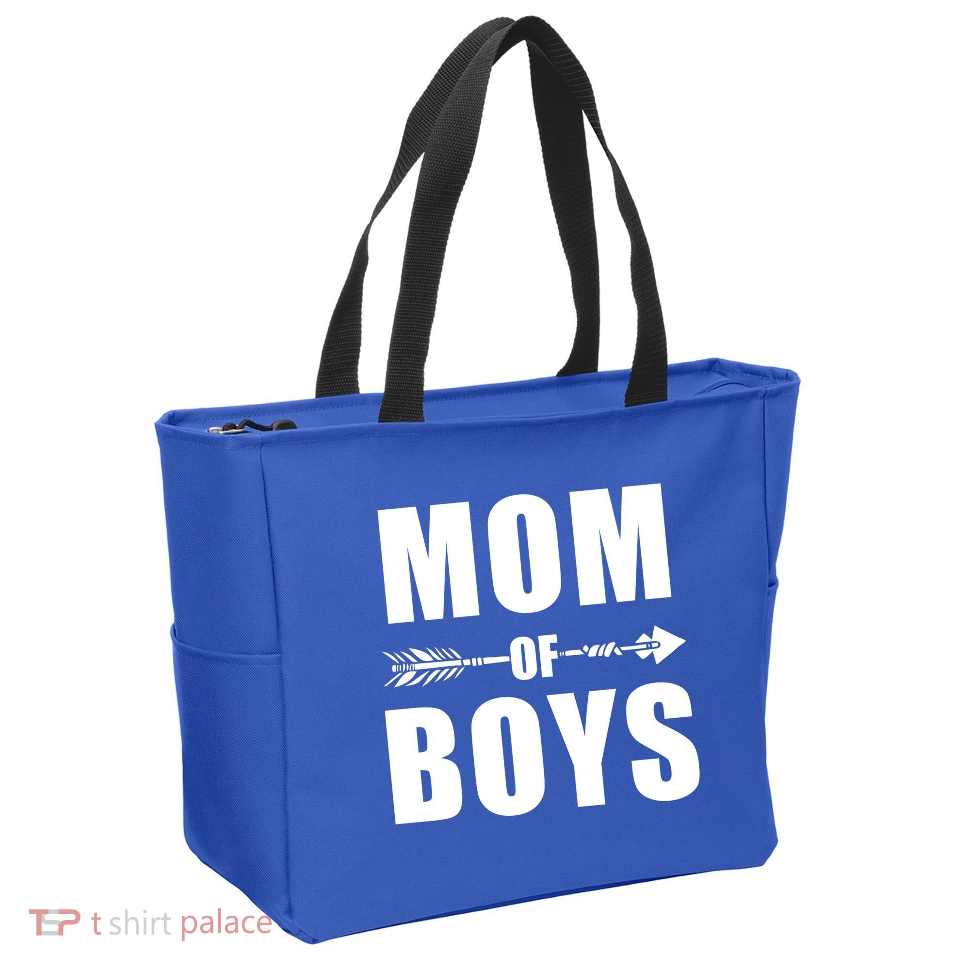 Mom of Boys Cute Mother's Day Tote Bag