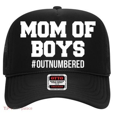 Mom of Boys Hashtag Out Numbered Hat