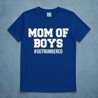 Mom of Boys Hashtag Out Numbered T-Shirt thumb 5