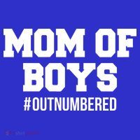 Mom of Boys Hashtag Out Numbered T-Shirt thumb 7